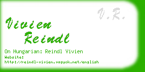 vivien reindl business card